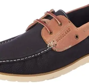Woodland Men's Navy Leather Casual Shoe-6 UK (40 EU) (OGC 4378022)