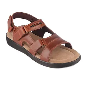 Red Chief Tan Leather Formal Sandal For Men's