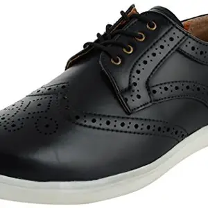 Auserio Men's Black Formal Shoes - 6 UK/India (40 EU)(SS195)