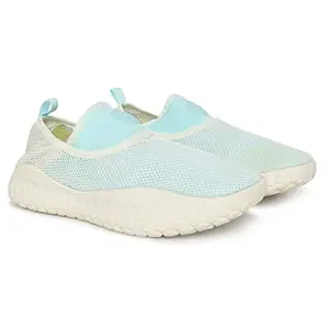 ANTA Womens 82926611-2 Ice Blue/White Running Shoe - 4 UK (82926611-2)