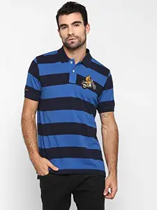 Royal Enfield Striper Polo T-Shirt Blue & Navy M (RLATSN000104)