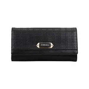 ESBEDA Black Colour Twill Wallet for Women