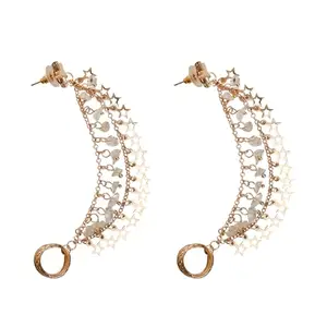 XPNSV Luxury Stardust Piercing Drop Earrings | Anti Tarnish, Light Weight, Handmade | Daily/Party/Office Wear Stylish Trendy Jewellery | Latest Fashion for Women, Girls and Her