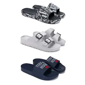 DRACKFOOTsandal for Men's,slip-ons, casaul sandals for Men'sGR-SAN-(3-COMBO)-3103-3114-1588-9