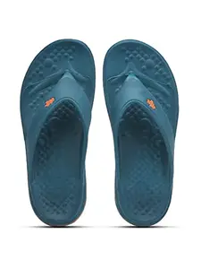 Liberty A-HA BEACHTIME Casual Slipper For Men With EVA Sole | Durable & Lightweight | Stylish Flip-Flop | Cushioned Footbed | Comfortable Fit for Every Occasion (T.Blue - 8 UK)