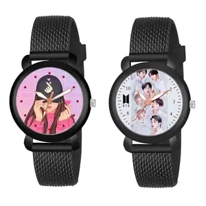 BTS Fan Army Analog Watch for Kids & Girls Pack of 2