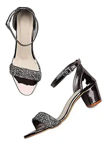 WalkTrendy Womens Synthetic Grey Sandals With Heels - 4 UK (Wtwhs44_Grey_37)