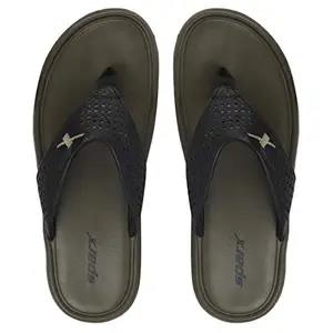 Sparx Men's Olive Black Flip Flops-9 Kids UK (SF0576G)