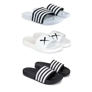DRACKFOOT Men's Sandals | Lightweight Wear| Stylish & Easy to Wear For Men'S GR-San-(3-COMBO)-3026-3029-3024-6