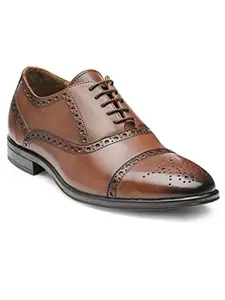TEAKWOOD LEATHERS Teakwood Genuine Leather Formal Oxford Office Shoes for Men(Brown1)