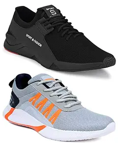 TYING Multicolor (9273-9310) Men's Casual Sports Running Shoes 6 UK (Set of 2 Pair)