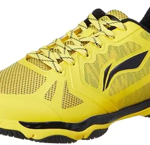 Li-Ning Ranger Lite Z1 Non-Marking Cushion Badminton Shoe(Yellow/Black, UK 11)