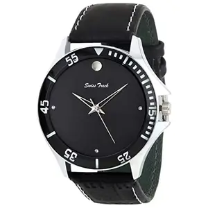 swiss track Analog Leather Strap Watch for Gift Man's & Boy's (ST_124) Pack of 1 Pc.