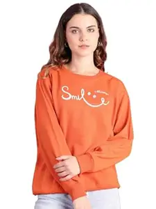 Mack Jonney Fleece Regular Fit Printed Crew Neck Sweatshirt for Women-MACK639948