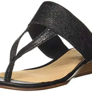 Clarks Women Black Interest Leather Fashion Sandals-4.5 UK (37.5 EU) (26143449)