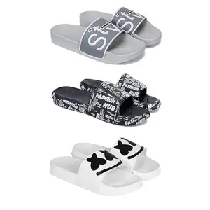 DRACKFOOT Men's Sandals | Lightweight Wear| Stylish & Easy to Wear For Men'S GRT-SAN-(3-COMBO)-1589-3103-3030-9