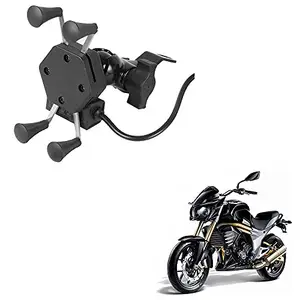 Auto Pearl -Waterproof Motorcycle Bikes Bicycle Handlebar Mount Holder Case(Upto 5.5 inches) for Cell Phone - MOJO