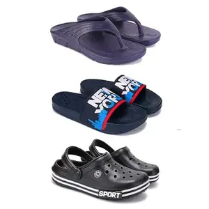 DRACKFOOT Men's Sandals | Lightweight Wear| Stylish & Easy to Wear For Men'S GR-SAN-(3-COMBO)-3153-1587-3014-7