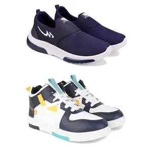 DRACKFOOT Men's Sports Shoes Collection Gym,Running,Men's Sports Shoes for Every Sport MTJ-(Combo-2)-1078-1074-7 Multicolor