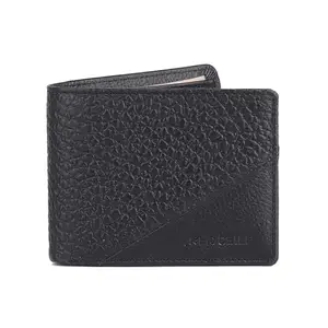 Red Chief Black Genuine Leather Wallet for Men