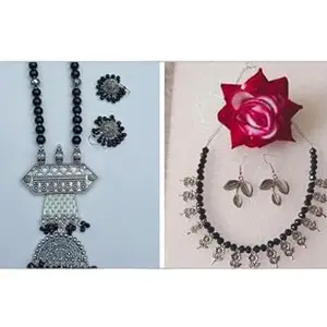 Statement Studs and Layered Necklace Combo for High-Fashion Appeal with Understated Classic Foundation