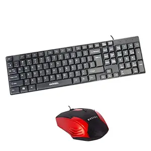 Zebion zebion k200 USB Wired Keyboard Plug and Play The Standard Keyboard with Swag USB Mouse with Latest Optical Technology