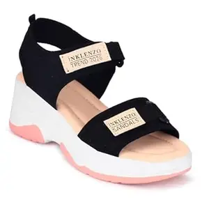 Inklenzo Women’s Wedge Heel Sandals | Casual Open Toe Sandals for Women | Lightweight Comfortable Footwear | Stylish Summer Sandals