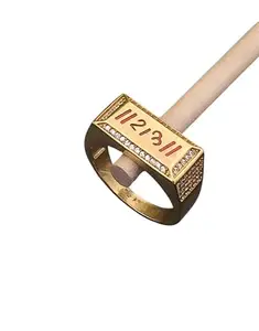 Stylish Men's Designer Ring Diamond Gold Ring For Men Ring/Gold Ring||JEWELRYRING-112-25