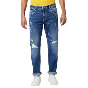 Spykar Men's Rover Regular Fit Mid Rise Casual Jeans