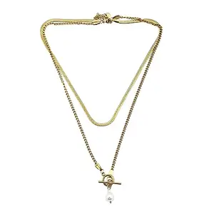 MJM's New Fancy Korean Style Pendant for Women with Chain-Multi (PEND-21005)