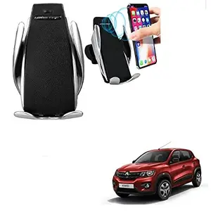 Kozdiko Car Wireless Car Charger with Infrared Sensor Smart Phone Holder Charger 10W Car Sensor Wireless for Renault Kwid
