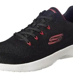 Skechers Mens Dynamight Black/RED Running Shoe - 9 UK (10 US) (894303ID-BKRD)