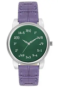 BIGOWL Teachers Day Gifts - Wrist Watch for Women Unique Maths Analogue Quote Fashion Watches for Girls - Best Casual Analog Leather Band Watch (for Math Lovers)