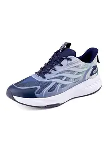 Bacca Bucci Helix Men's Low-Top Casual Athleisure Shoes- Perfect for The Trendsetting Gen Z, Blue, UK 7
