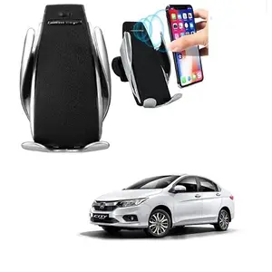 Kozdiko Car Wireless Car Charger with Infrared Sensor Smart Phone Holder Charger 10W Car Sensor Wireless for Honda New City 2017