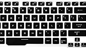 VNJ ACCESSORIES Keyboard Cover Protector Skin Compatible with ASUS TUF Gaming A15 TUF506IV TUF506IU, Gaming A17 TUF706IU Gaming Laptop - Black
