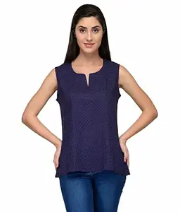 PATRORNA Womens Plus Size Cami Vest Top (PT6A033_Navy Blue_4XL)