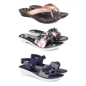 Women's Comfortable Sandal,Casual Lightweight Sandal for Everyday Wear | BTS-(3-COMBO)-1956-1965-1972-5