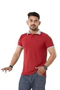 Men's Cotton Half Sleeve Soild Casual Regular Fit T-Shirt