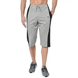 Mack Jonney Cotton Blended Regular Fit 3/4th Capri for Men