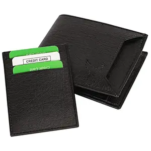 Goldalpha Men Casual, Ethnic,Evening/Party,Formal,Travel,Trendy Black Artificial Leather Wallet/Purse (8 Card Slots)