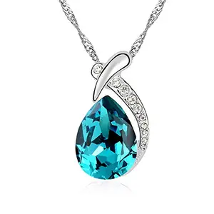 Hot And Bold Crystals women's crystal ;Ceramic; Non-Precious Metal ;gold-plated; Silver Swarovski Diamond Pendant Necklace. Daily Fashion Jewelry