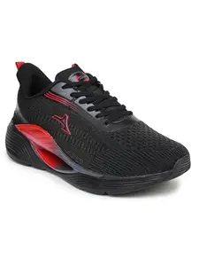 ABROS Men Argon ASSG1325 Sports Shoes BLACK/RED-9UK