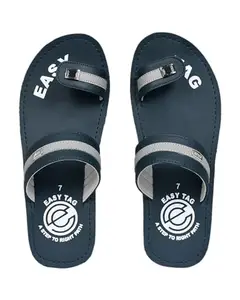 Easy Tag / CHHALLA PATTA/FLIP FLOP SLIPPERS/EXTRA COMFORT/ULTRA LITE/WATERPROOF (White challa patta) (5) (Blue, 7)