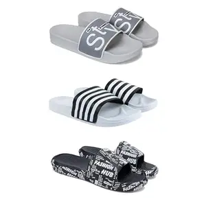 DRACKFOOT Men's Sandals | Lightweight Wear| Stylish & Easy to Wear For Men'S GRT-SAN-(3-COMBO)-1589-3026-3103-7