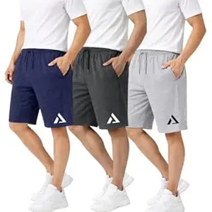 KART BLACK Plus Sizes Men's Cotton Knee Length Shorts(M,L,XL,XXL,3XL,4XL,5XL Shorts) | Casual and Night Wear Mens Shorts