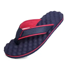 SCARZEEP® Men's Ortho Slippers Flip-Flops for Foot Pain Relief | Soft Cushioned, Anti-Skid, Acupressure Insole | Lightweight Comfort for Daily Use (N.blue, UK Footwear Size System, Adult, Men, Numeric, Medium, 11)