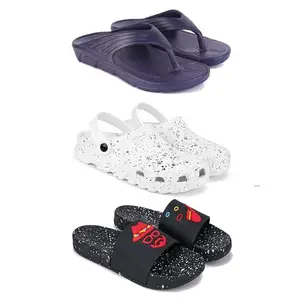 DRACKFOOT Men's Sandals | Lightweight Wear| Stylish & Easy to Wear For Men'S GRT-SAN-(3-COMBO)-3153-3057-3034-9