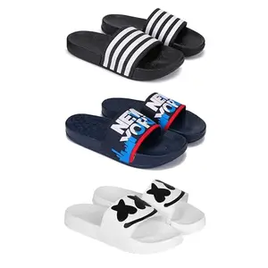 DRACKFOOT Men's Sandals | Lightweight Wear| Stylish & Easy to Wear For Men'S GR-San-(3-COMBO)-3024-1587-3030-6