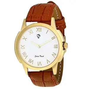 swiss track Analog Leather Strap Watch for Women's (STT123)